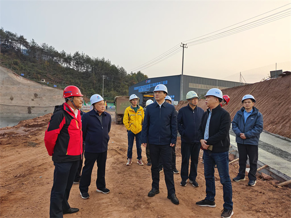 12月4日，洪董陪同王奇勇縣長一行調(diào)研防洪工程項目.jpg