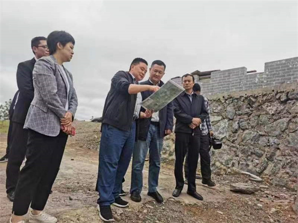 5月10日，副縣長徐涌泗一行調研湖田山項目，黃山徽投集團黨委書記、董事長洪筱明，湖田山執(zhí)行董事邢輝姣陪同2.jpg