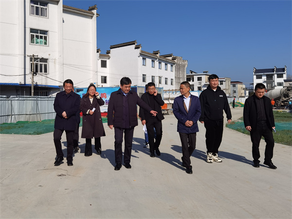 3月14日，縣委副書記吳志平帶隊(duì)督察鄰里中心項(xiàng)目。.jpg