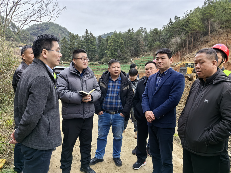 2月17日，王縣長、程縣長帶隊到新安江防洪治理項目指導工作，洪董、張總陪同。1.jpg